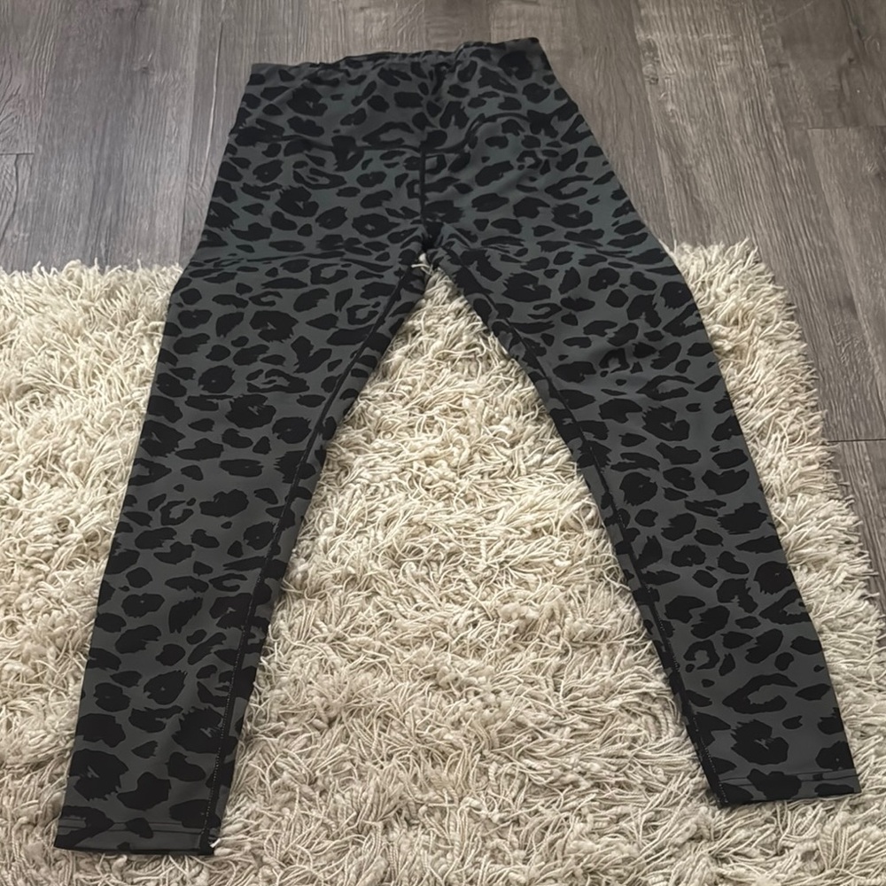 Black Leopard Print Leggings